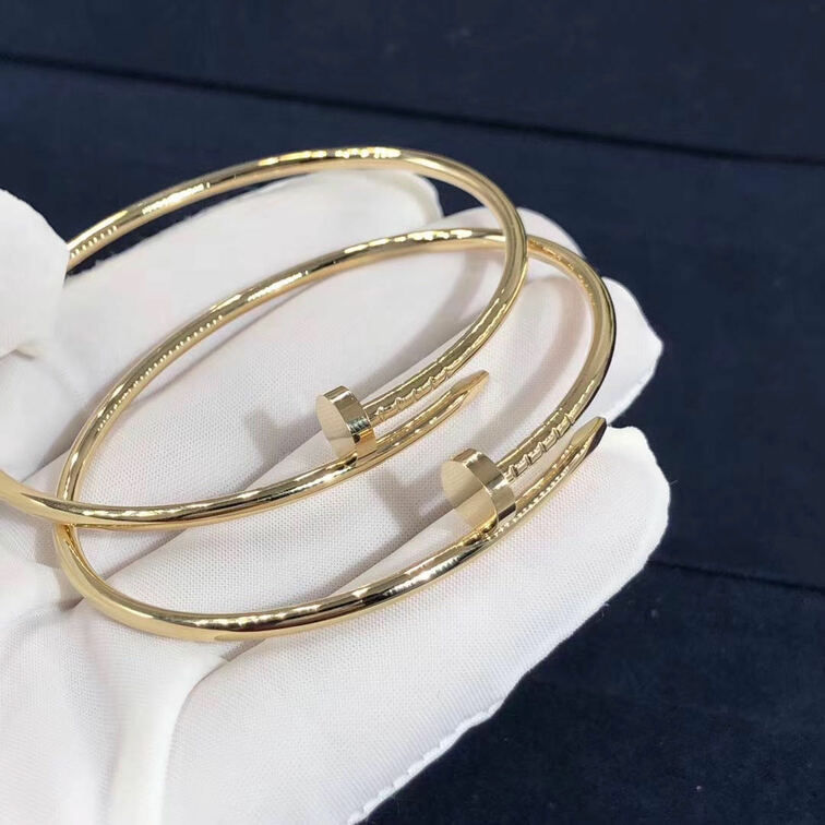 Custom Made 18k Yellow Gold Small Model Cartier Juste Un Clou Bracelet