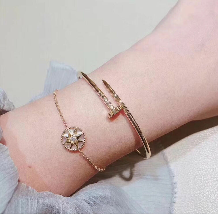 Custom Made 18k Yellow Gold Small Model Cartier Juste Un Clou Bracelet
