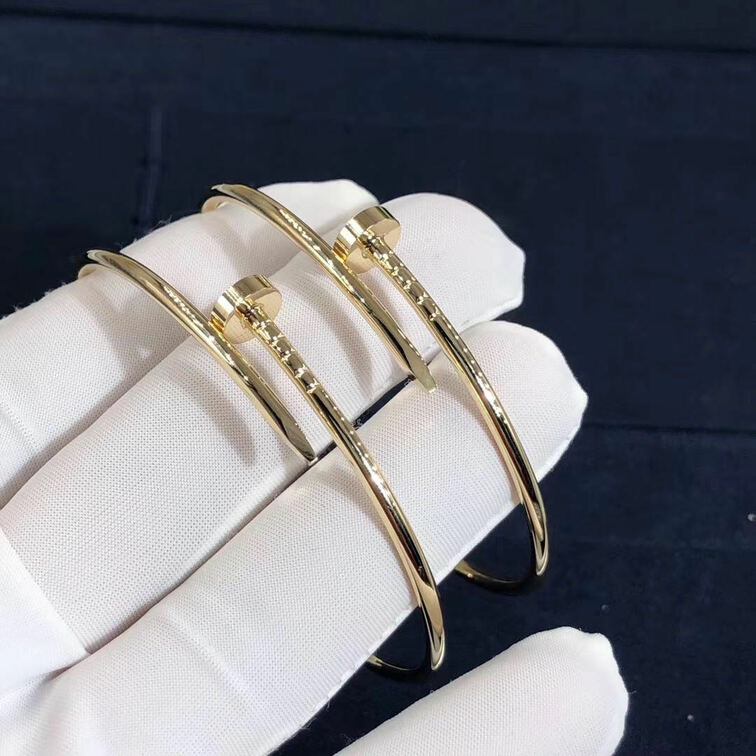 Custom Made 18k Yellow Gold Small Model Cartier Juste Un Clou Bracelet