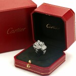 Full Diamond Pave Onyx Emerald Panthere De Cartier Ring