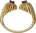 Inspired 18k Yellow Gold Cactus De Cartier Bracelet With Lapis Lazuli And Diamonds