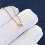 Large Model 018ct Cartier Diamants Legers Necklace Pink Gold
