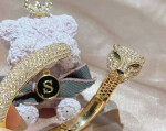 Panthere De Cartier Bracelet 706 Diamonds 18k Yellow Gold