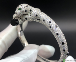 Panthere De Cartier Bracelet Pave 833pcs Diamonds And Onyx