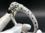 Panthere De Cartier Bracelet Pave 833pcs Diamonds And Onyx