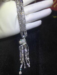 Panthere De Cartier Necklace Platinum Emeralds Onyx Diamonds