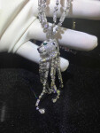 Panthere De Cartier Necklace Platinum Emeralds Onyx Diamonds