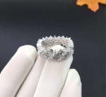 Reflection De Cartier Wedding Band 18k White Gold Diamonds