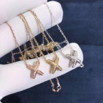 Chaumet 18k Yellow Gold Premier Liens Diamond Pendant Necklace
