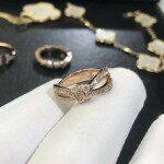 Chaumet Liens Seduction 18ct Pink Gold Diamond Bow Ring