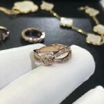Chaumet Liens Seduction 18ct Pink Gold Diamond Bow Ring