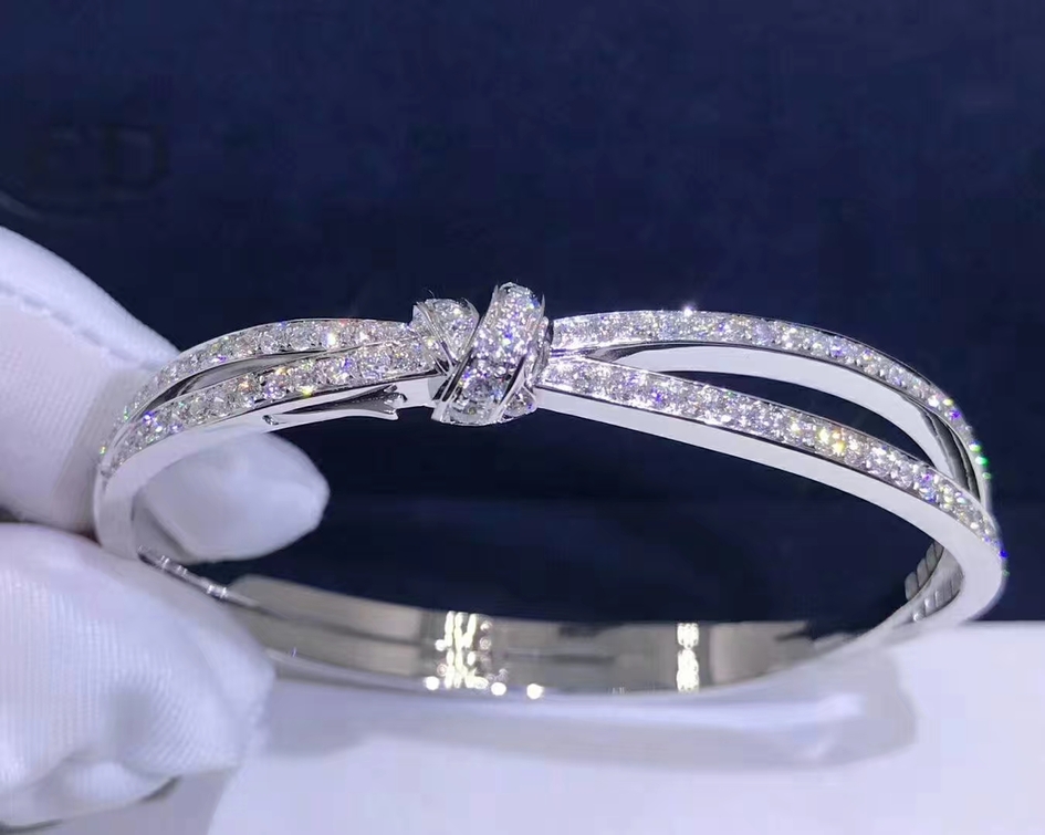 Chaumet Liens Seduction White Gold Bracelet Fully Set With Diamonds