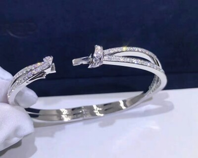 Chaumet Liens Seduction White Gold Bracelet Fully Set With Diamonds