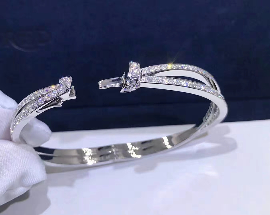 Chaumet Liens Seduction White Gold Bracelet Fully Set With Diamonds