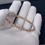 Inspired 18k Pink Gold Chaumet Bee My Love Diamond Bracelet