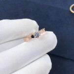 Inspired 18k Pink Gold Chaumet Bee My Love Solitaire Diamond Engagement Ring