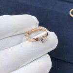 Inspired 18k Pink Gold Chaumet Bee My Love Solitaire Diamond Engagement Ring