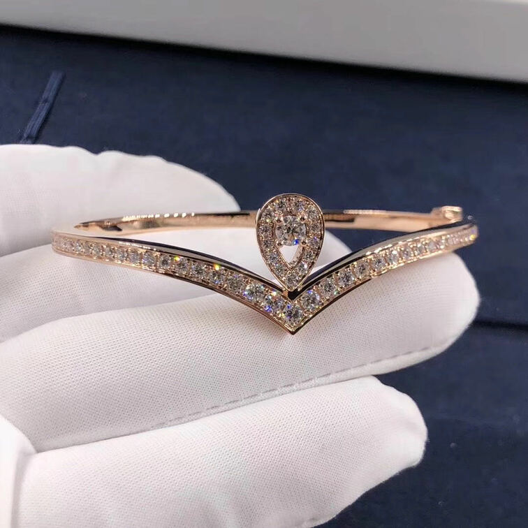 Josephine Aigrette 18ct Pink Gold And Diamond Bracelet