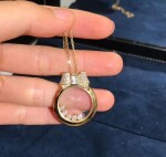 Chopard 18k Rose Gold Happy Diamonds Icons Pendant Necklace