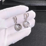 Chopard Happy Diamands Earing 18k White Gold With Diamonds