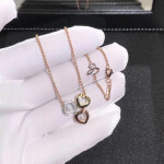 Chopard Happy Diamands Heart Necklace 18k Rose Gold White Gold Rose Gold With Diamonds
