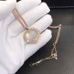 Chopard Happy Diamands Necklace 18k Rose Gold With Diamonds