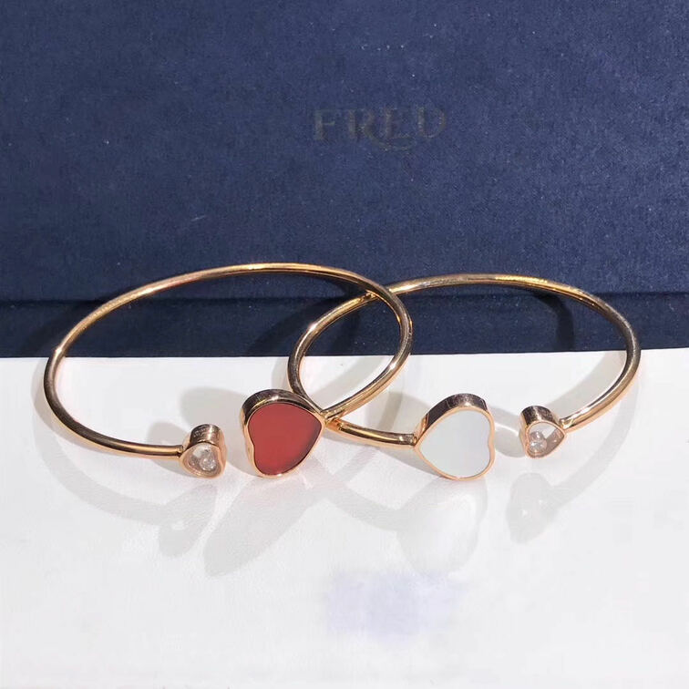 Chopard Happy Hearts Gems And Diamond Bangle Bracelet