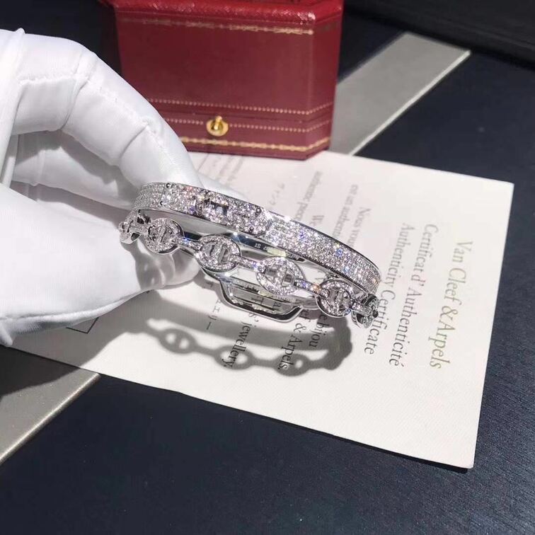 Hermes Bracelet Full Diamonds