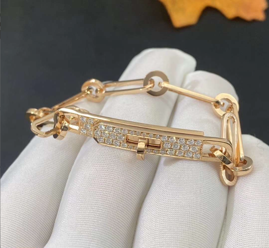 Hermes Paris Kelly Chaine Bracelet Small