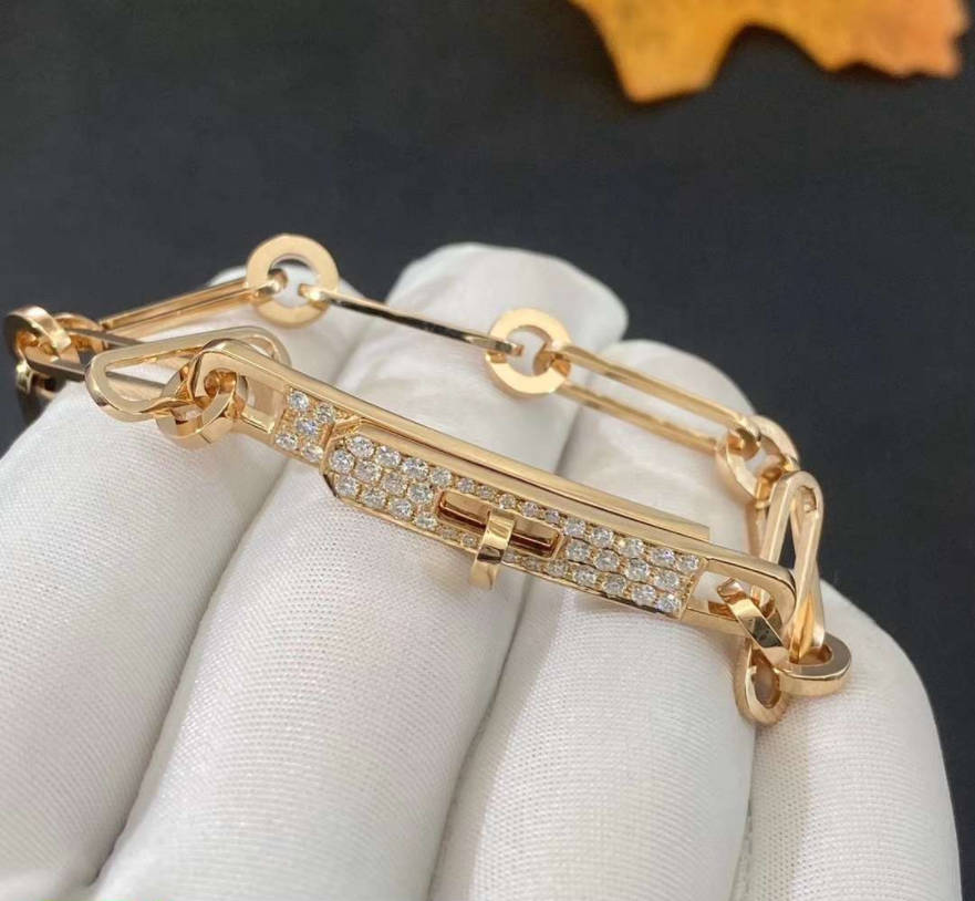 Hermes Paris Kelly Chaine Bracelet Small