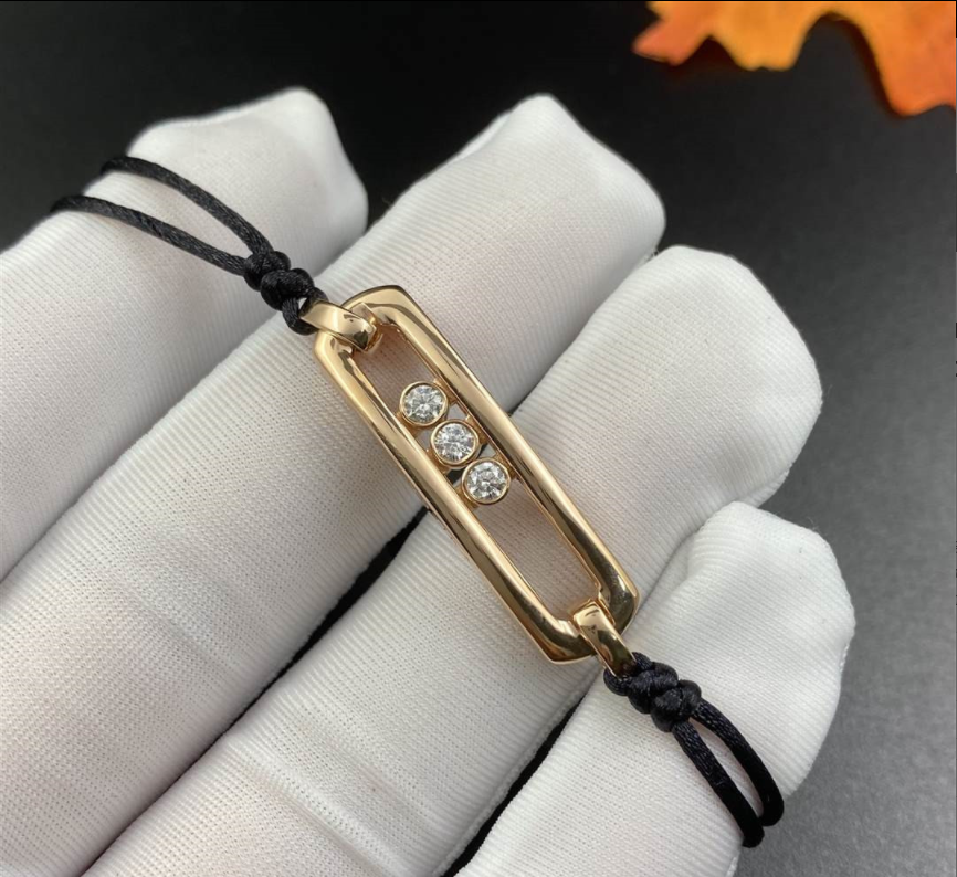 Messika Move Classique 18k Rose Gold Bracelet Large