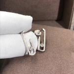 Messika Move Earring 18k White Gold With Diamonds