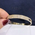 Messika Move Joaillerie Pave Diamonds Bangle Bracelet In 18k Yellow Gold
