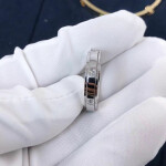 Custom Piaget Possession Wedding Rings In 18k White Gold