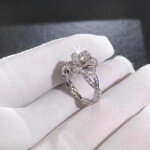 Piaget 18k White Gold With 71 Diamonds 05ct Rose Ring