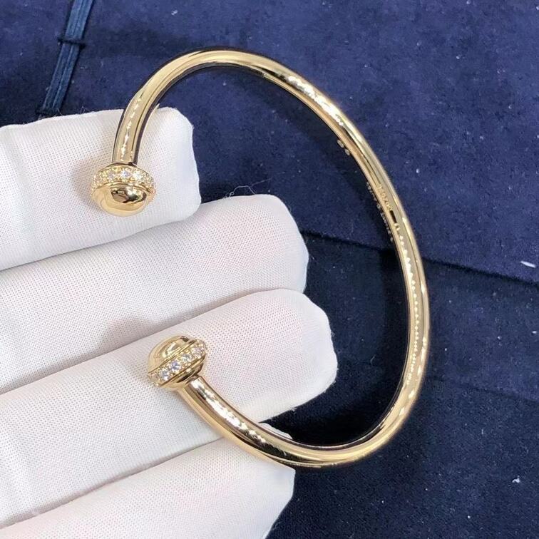 Piaget Possession Open Bangle Bracelet 18k Yellow Gold With Diamonds