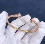 Piaget Possession Open Bangle Bracelet In 18k Rose Gold With Diamonds