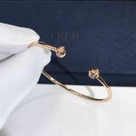 Piaget Possession Open Bangle Bracelet In 18kt Rose Gold With Diamonds