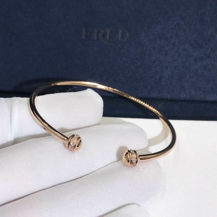 Piaget Possession Open Bangle Bracelet In 18kt Rose Gold With Diamonds