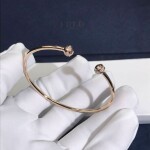 Piaget Possession Open Bangle Bracelet In 18kt Rose Gold With Diamonds