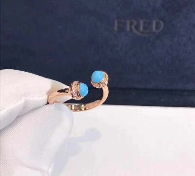 Piaget Possession Ring 18k Rose Gold Kallaite Stone With Diamonds