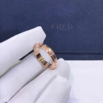 Piaget Possession Ring 18k Rose Gold Three Circle With Diamonds