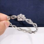 Piaget Rose Bracelet In 18k White Gold Set With 190 Brilliant Cut Diamonds