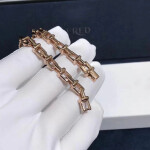 18k Pink Gold Tiffany T Chain Bracelet