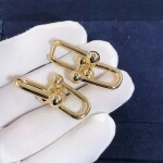 Custom Made 18k Gold Tiffany Hardwear Link Earrings