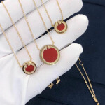 Latest Tiffany T Two Diamond And Carnelian Circle Pendant In 18k Gold