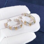 Tiffany Co Platinum Yellow Gold Jean Schlumberger Twenty Stone Diamond Earrings