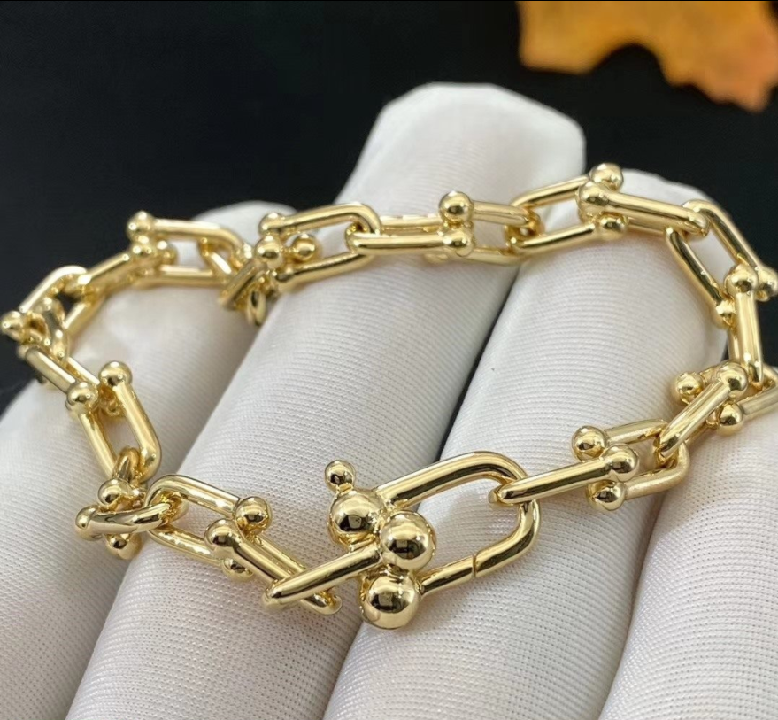 Tiffany Hardwear Link 18k Yellow Gold Bracelet