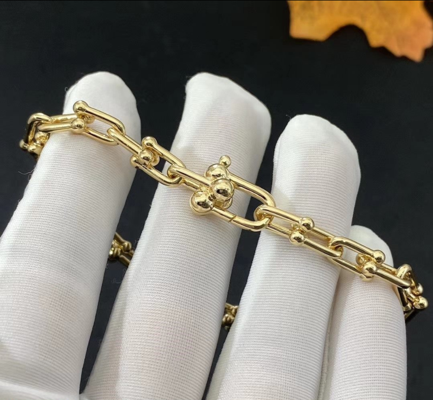 Tiffany Hardwear Link 18k Yellow Gold Bracelet