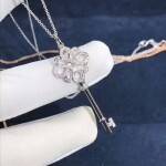 Tiffany Keys Knot Key Pendant Necklace With Diamonds